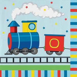 Салфетки LIL TRAIN, 33см, 20 броя