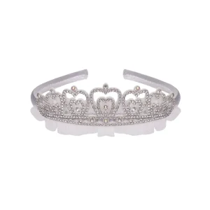 Парти корона за глава, сребриста