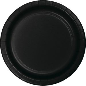 Чинии BLACK VELVET, черни, 23 см, 8 броя