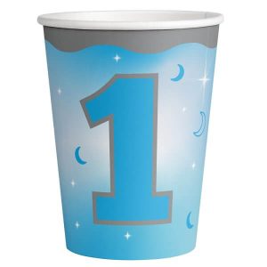 Парти чаши ONE LITTLE STAR - BOY, 1-ва годинка, момче, 266 мл, 8 броя