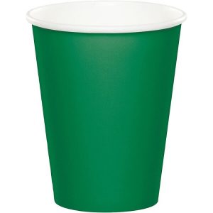 Картонени чаши EMERALD GREEN, 266ml, 8бр.