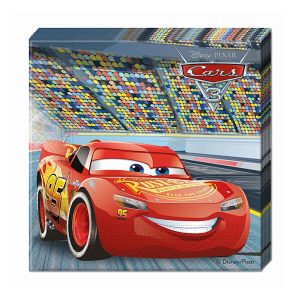 Парти салфетки Cars 3, Колите, 20 броя