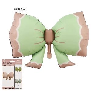 Фолиев балон Панделка, зелен, 95х58,5 см