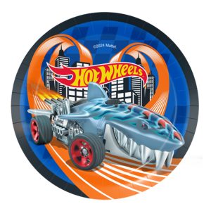 Картонени чинии Hot Wheels, 18 см, 8 броя