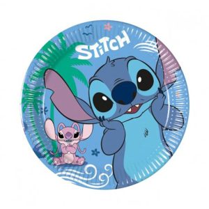 Картонени чинии Stitch, 18 см, 8 броя