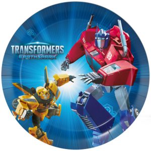 Картонени чинии Transformers, 23 см, 8 броя