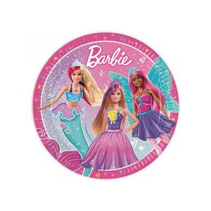 Парти чинии BARBIE, 23 cm, 8 броя