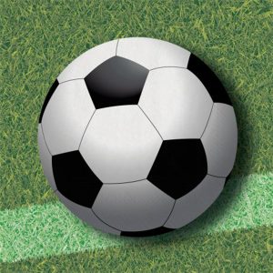 Парти салфетки с топка, SPORTS FANATIC FOOTBALL, 20 броя