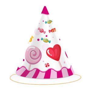 Парти шапки Candy Party, 6 броя