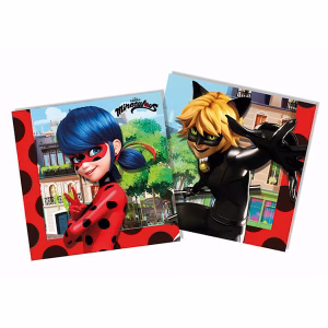 Парти салфетки Miraculous Zag Ladybug, 20 броя