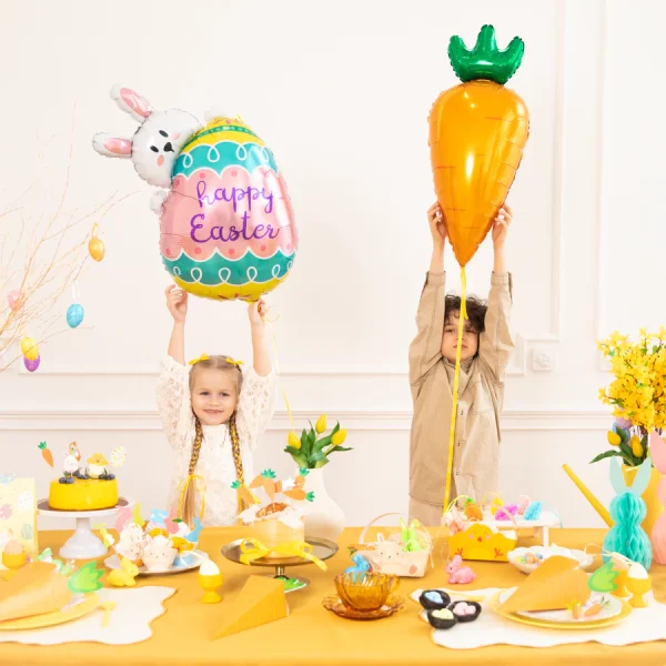 Фолиев балон Морков, оранжево и зелено, 42x91 см – Изображение 4