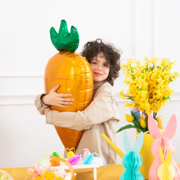 Фолиев балон Морков, оранжево и зелено, 42x91 см – Изображение 2