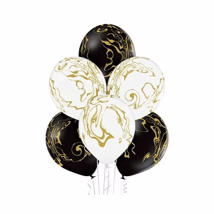 Балони с печат Мрамор D11, 6 броя