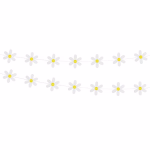 Гирлянд от хартия маргаритка, размер 7х200 см