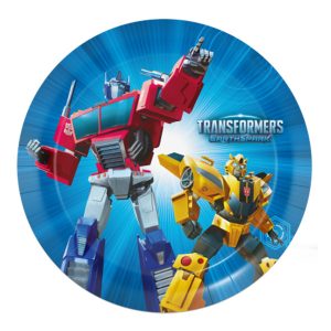 Картонени чинии Transformers, 18 см, 8 броя