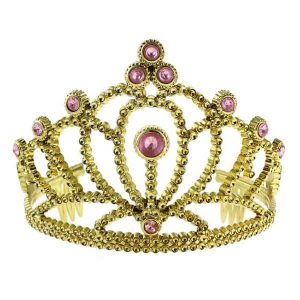 Корона на принцеса с розови перли