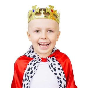 Корона, пластмаса, златна