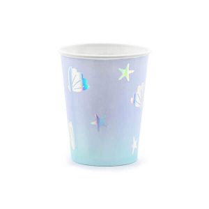 Парти чаши Морска тематика, преливащи, 6 броя
