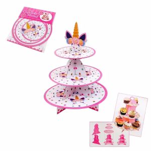 Стойка за мъфини и сладкиши, три нива, Unicorn