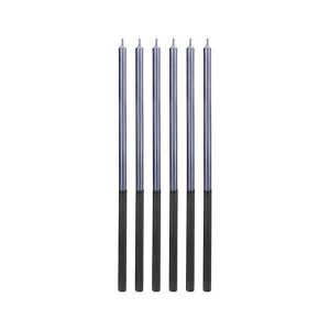 Свещи Platinum, сини, 14,5 см, 6 броя