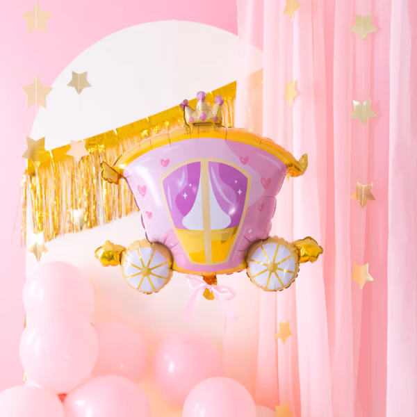 Фолиев балон Карета с корона, 74х63см – Изображение 2