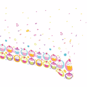 Покривка за маса Cupcake, 120 х 180 см