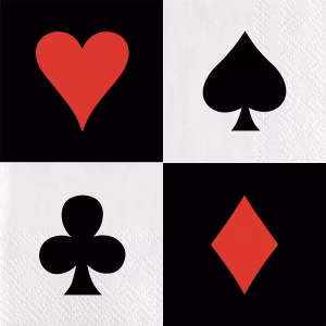 Салфетки Casino, 33см, 20 броя