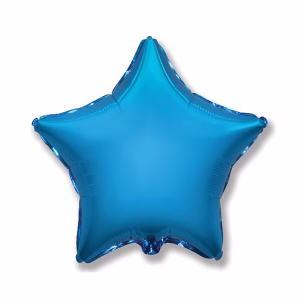 Фолиев балон Звезда STAR, син, FX, 47x50 см, насипен
