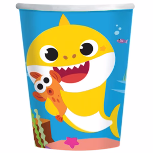 Картонени чаши Baby Shark, 250 ml, 8 броя