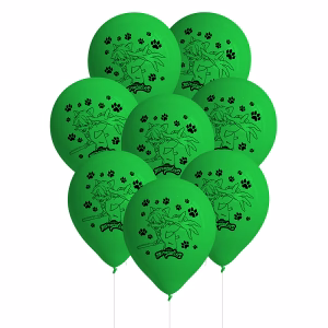 Балони с печат Котарака Cat Noir, 8 броя, пакет