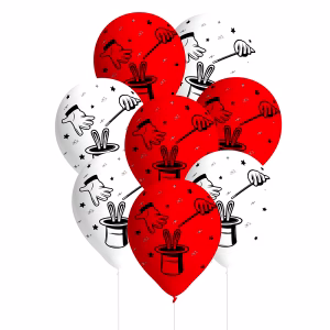 Балони с печат Magia, 8 броя, пакет