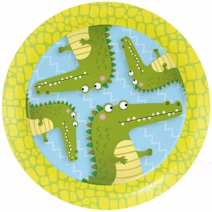 Чинии ALLIGATOR PARTY, 23 см, 8 броя