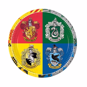 Парти чинии Harry Potter Hogwarts Houses, 23 cm, 8 броя