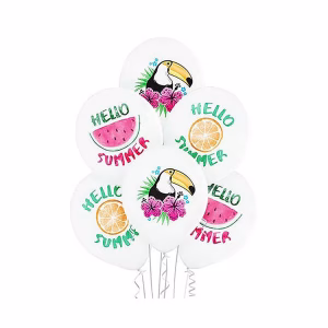 Балони Hello Summer Belbal, 30 см, 6 броя