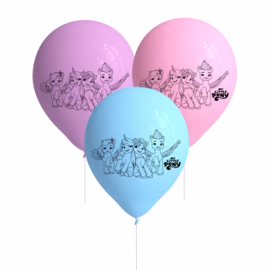 Балони с печат My Little Pony, 8 броя, пакет