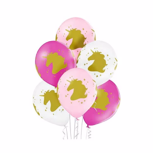 Балони Unicorn глава Belbal, 30 см, 6 броя