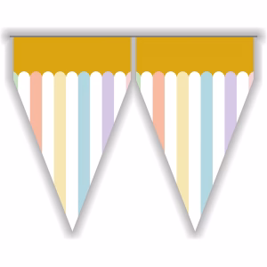 Банер-трансперанти PASTEL CELEBRATION, гирлянда 300 см