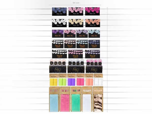 Декоративни розетки Ветрила, праскова, 20-40см, 3 броя – Изображение 2