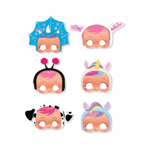 Парти маски Cry Babies, 6 броя в опаковка