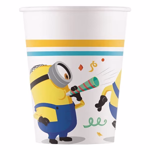 Картонени чаши Minions Rise of Gru, 200ml, 8бр.