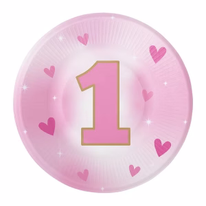 Чинии ONE LITTLE STAR - GIRL, 1-ва годинка, момиче, 18 см, 8 броя