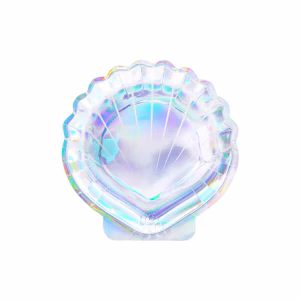 Чинии Русалка Раковина, преливащи, 18.5см, 6 бр.