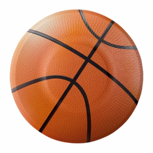 Чинии SPORTS FANATIC BASKETBALL, 18 см, 8 броя