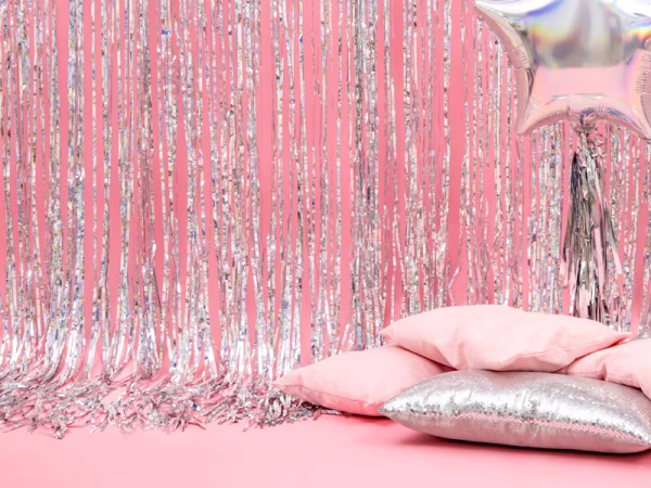 Парти завеса, ресни, холограмна, 90х250см – Изображение 5