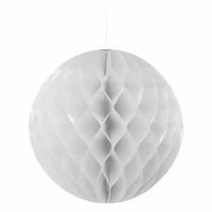 Декорация Топка, пчелна пита, сребро, 30 см