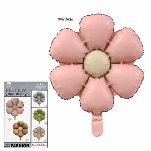 Фолиев балон Цвете, розов, 47,5 см