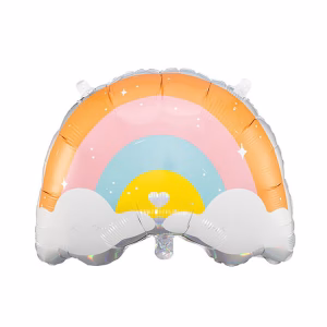 Фолиев балон дъга Rainbow, 55x40cm, mix