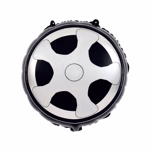 Фолиев балон Racing Car, автомобилна гума, 45х50 cm, кръгъл, пакетиран