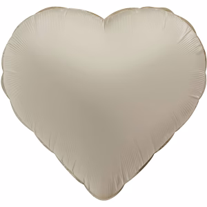 Фолиев балон Сърце Creamy Latte, ултра мат, 45 см