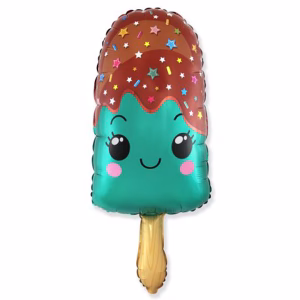 Фолиев балон Тюркоазен сладолед, 85х43 см